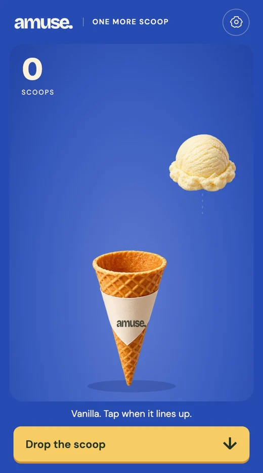 One More Scoop: a scoop of vanilla over the cone