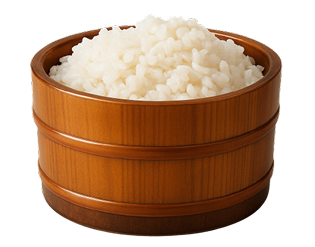 Rice in a hangiri