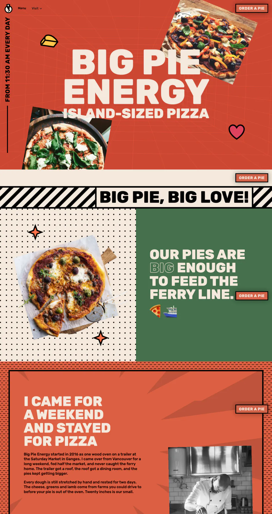 Big Pie Energy homepage