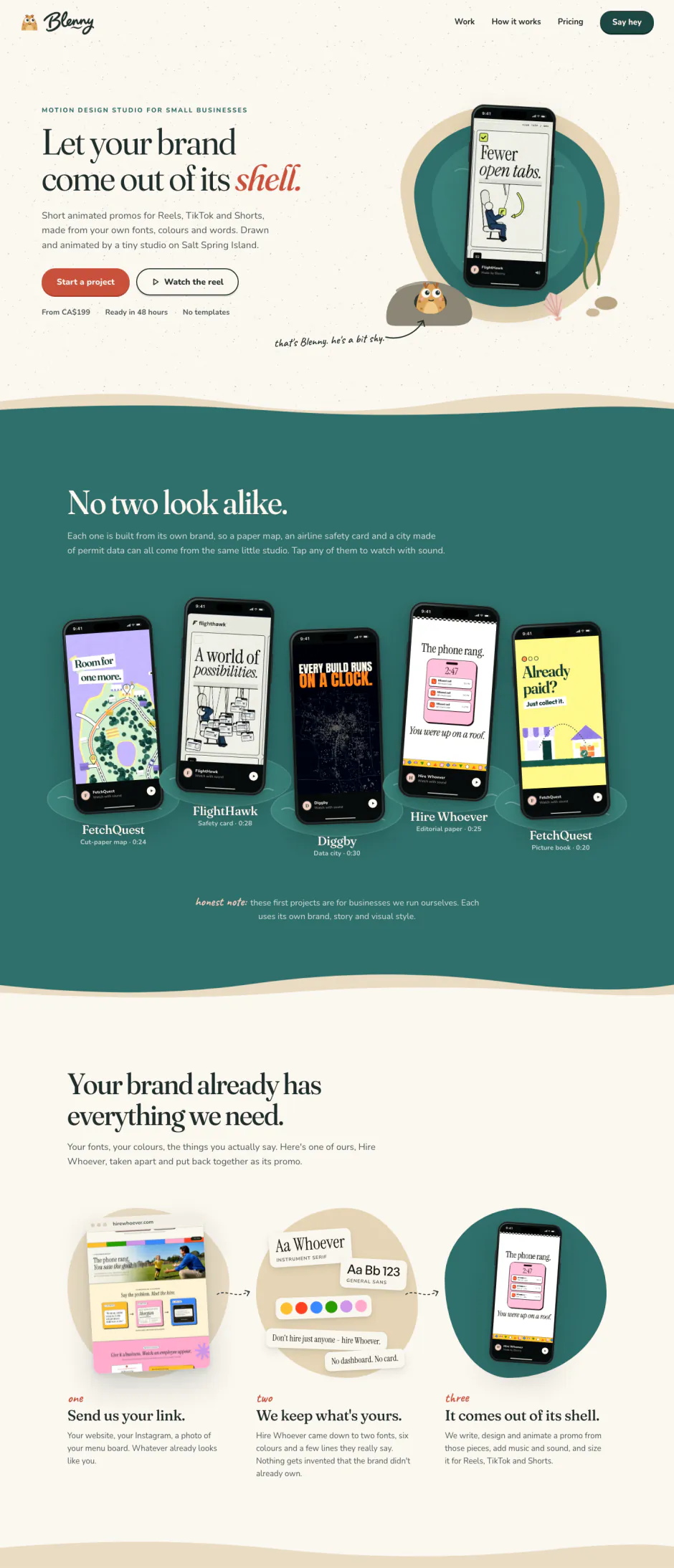 Blenny homepage