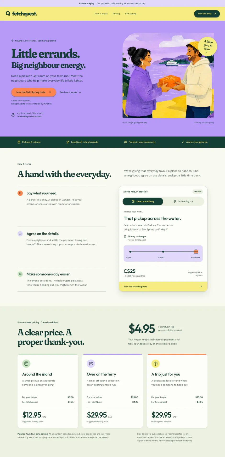 FetchQuest homepage