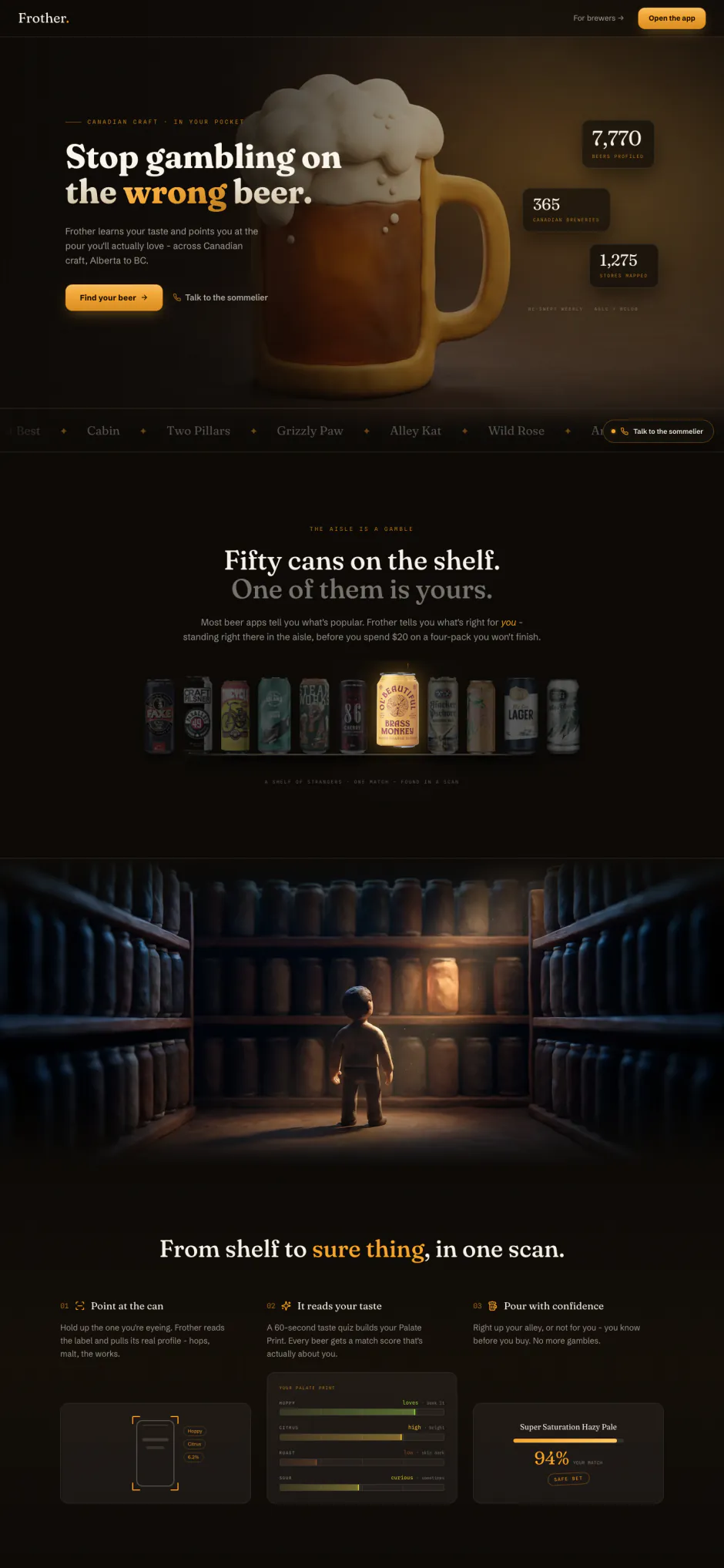 Frother homepage