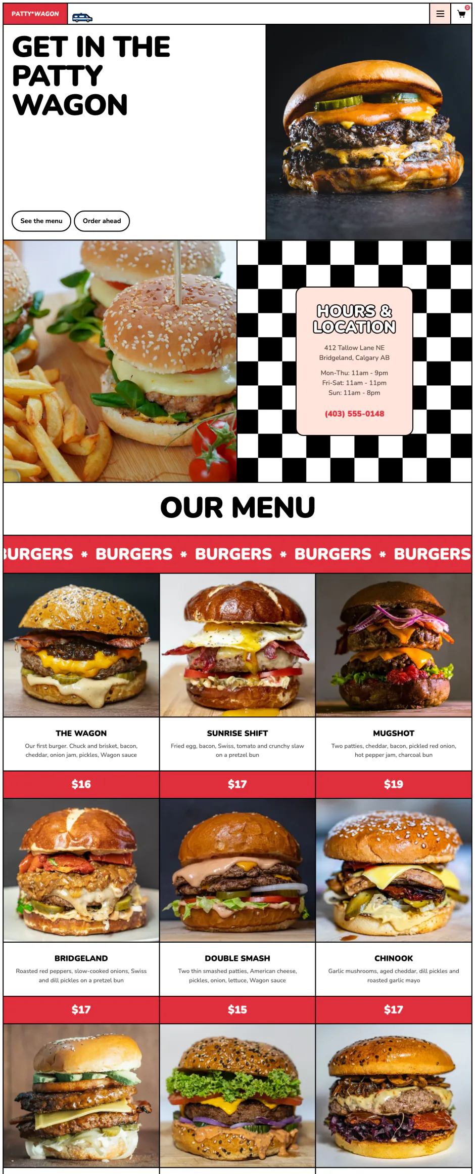 Patty Wagon homepage
