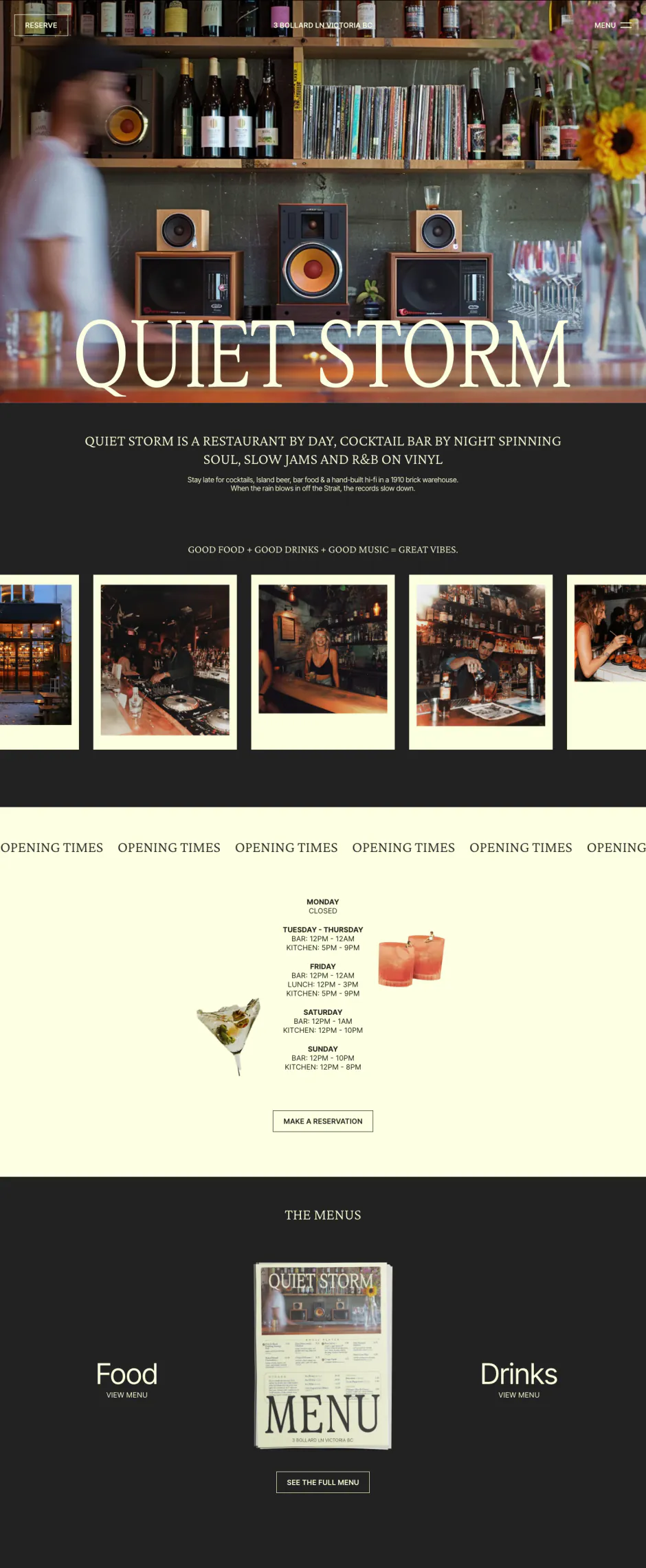Quiet Storm homepage