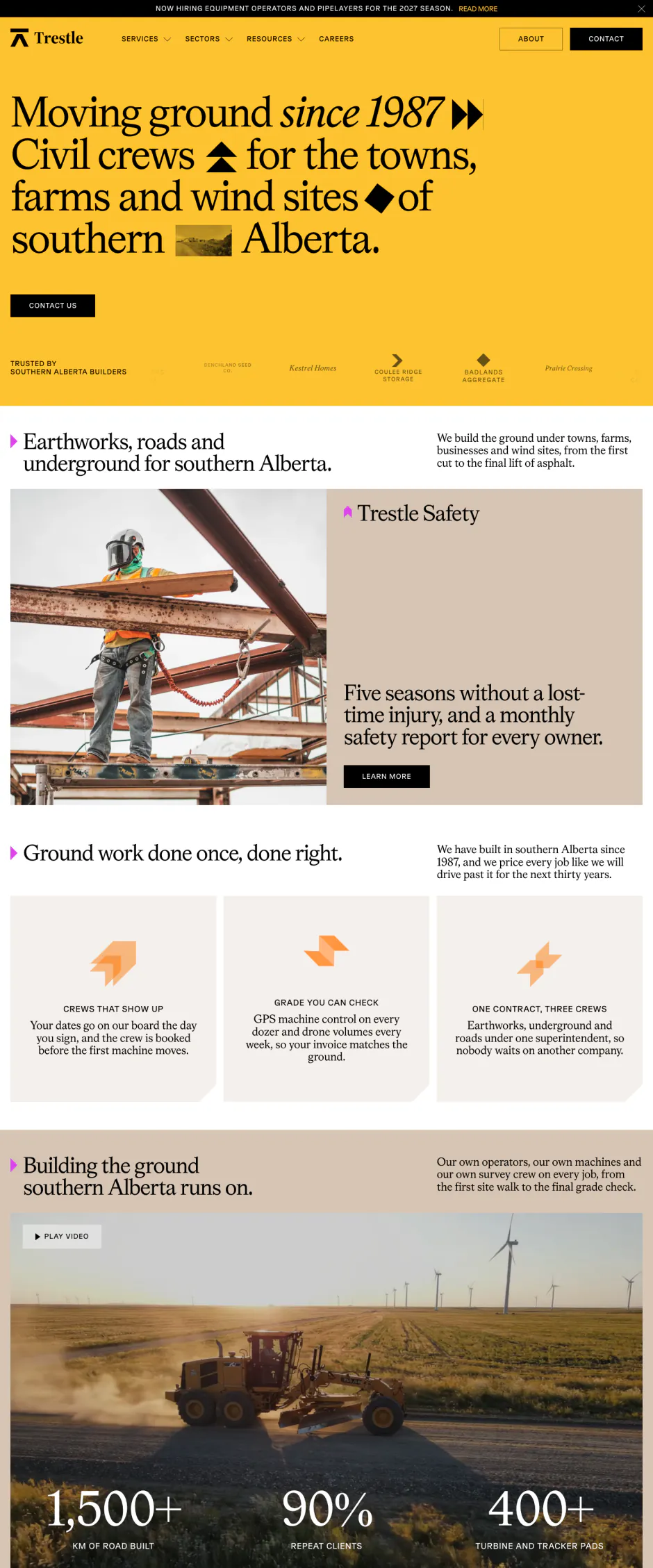 Trestle Civil homepage